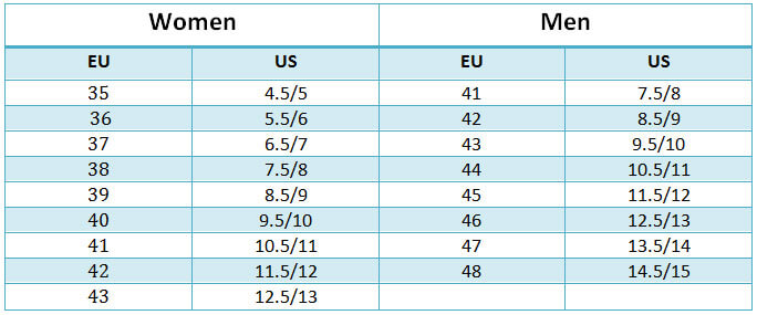 dansko shoe size conversion chart