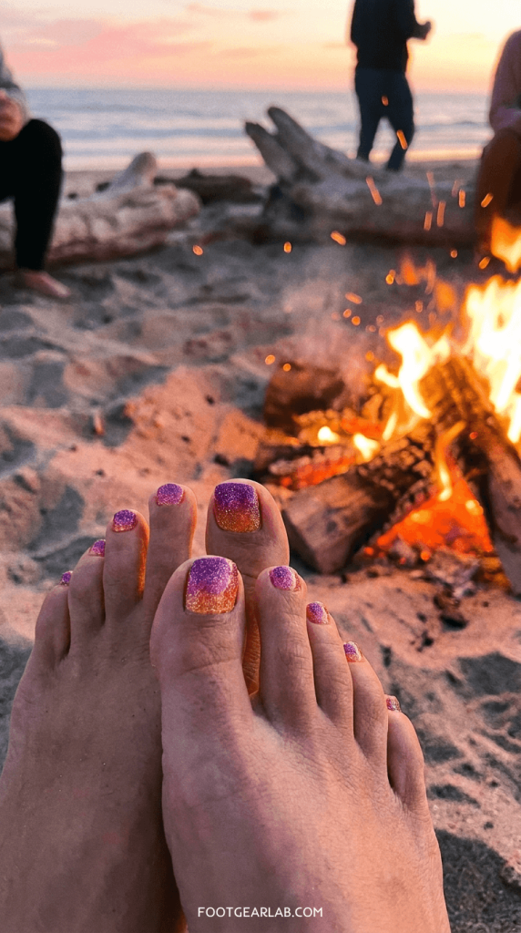 Glittery Sunset Ombré