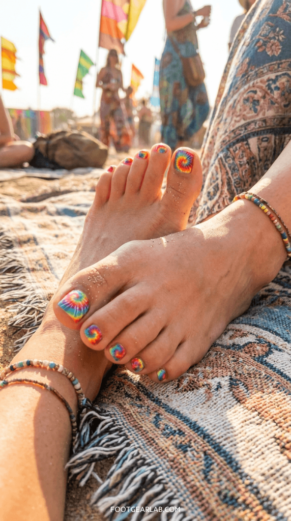 Tie-Dye Toes